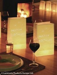 Happy Birthday groß, Dekolicht -Licht in