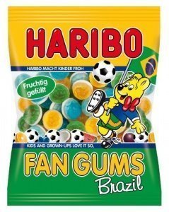 Haribo Fan Gums Brazil , 10er Pack 