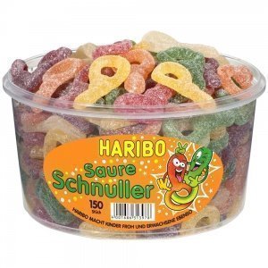 Haribo Saure Schnuller Dose
