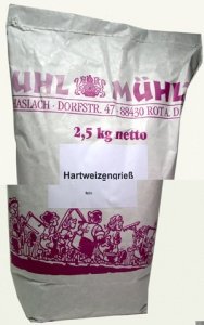 Hartweizengrieß fein, 2,5Kg