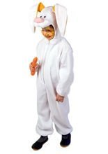 Hase Overall Kinderkostüm weiss