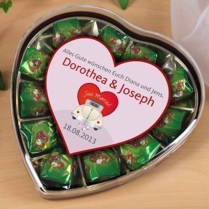 Haselnusscreme-Pralinen zur Hochzeit