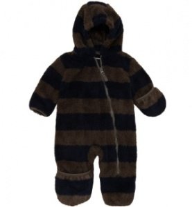 Hatley Jungen Fleeceanzug taupe/blau ges