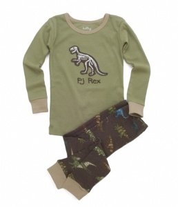 Hatley Jungen Schlafanzug Langarm Dinosa
