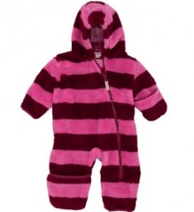 Hatley Mädchen Fleeceanzug pink gestreif