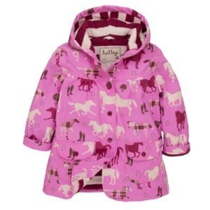 Hatley Mädchen Regenmantel Pferde pink