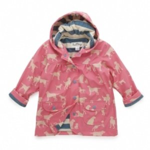 Hatley Mädchen Regenmantel Pink Labrador