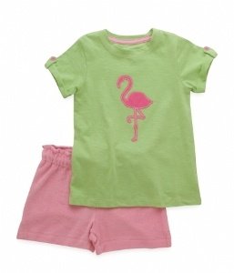Hatley Mädchen Shorts & T-Shirt Set Flam