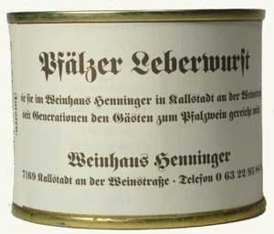 Hausmacher Leberwurst vom Weinhaus Henni