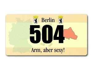 Hausnummer - Bundesland Berlin mit indiv