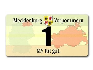 Hausnummer - Bundesland Mecklenburg-Vorp