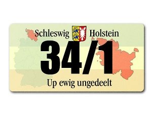 Hausnummer - Bundesland Schleswig-Holste
