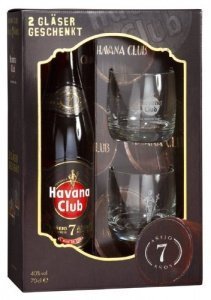Havana Club 7 Jahre - Geschenkpackung - inkl. 2 Gläser
