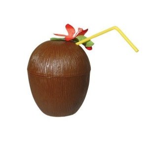 Hawai Kokosnuss Becher Blume Hawaii Tasse Strand Cup
