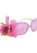 Hawaii Sonnenbrille mit Blüte rosa