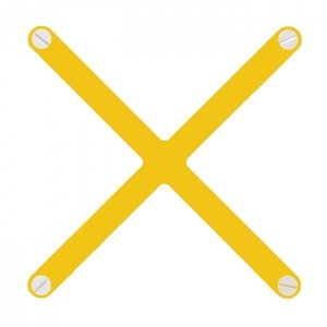 Hay Design Cano Fixierungskreuz Gelb