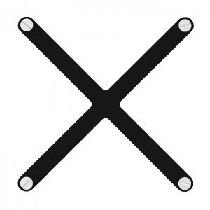 Hay Design Cano Fixierungskreuz Schwarz