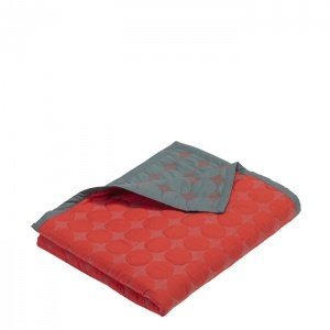 Hay Design Mega Dot Tagesdecke Rot/Grau 