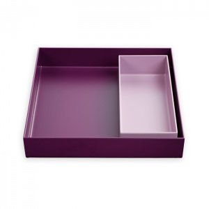 Hay Design Tray Tablett Aubergine/Rosa 2