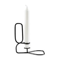 Hay - Lup Kerzenhalter, schwarz, dreieck