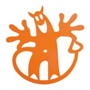 HELL-O Topfuntersetzer orange von Koziol