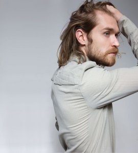 HEMD, GRAU, Druck von Hand designt