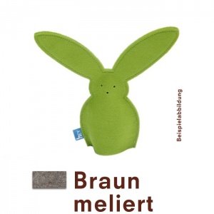 HEY-SIGN Eierwärmer Osterhase Filz Braun