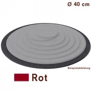 HEY-SIGN Untersetzer Filz rund 40 cm Rot