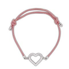 Heart Kordel Charm Armband