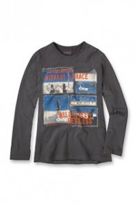 Heavy Jersey Langarmshirt mit Fotoprint