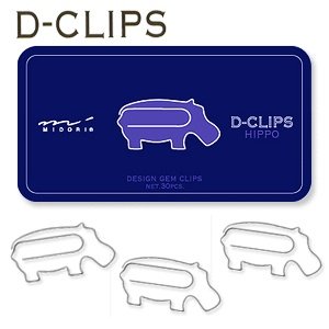 Heftklammer Box Midori Motiv Nilpferd 