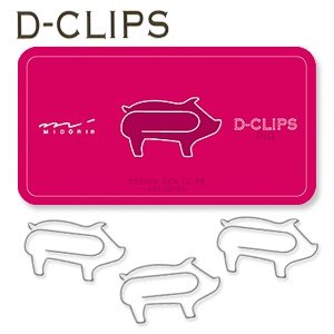 Heftklammer Box Midori Motiv Schwein 