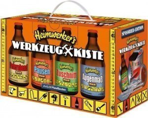 Heimwerkers Werkzeugkiste Bier