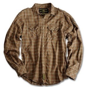 Hemd Checked Combat braun Ckd (Abverkauf