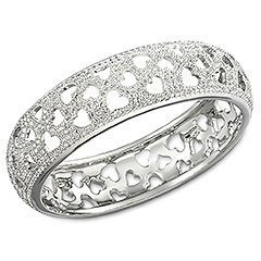 Hemisphere Heart Armreif, S