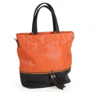 Henkeltasche Arles orange/schwarz