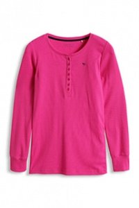 Henley aus weichem Baumwoll/Lycra®-Rib