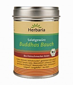 Herbaria Bio-Salat-Gewürz Buddhas Bauch (100g Dose)