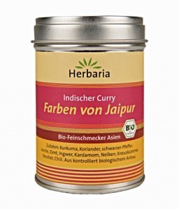 Herbaria Indischer Curry - Farben von Jaipur - Bio (80g Dose)
