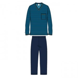 Herren-Pyjama d.blau