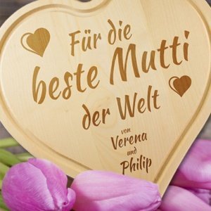 Herz aus Holz - für Mutti