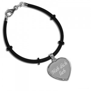Herzarmband mit Gravur