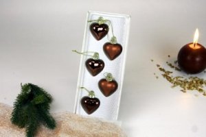 Herzen Set 5tlg. Nougat