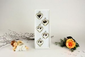 Herzen Set 5tlg. silber