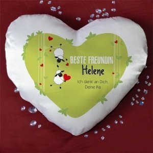 Herzkissen *Beste Freundin* mit Sch&#228