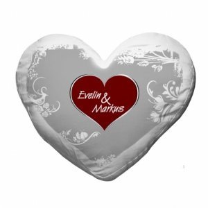 Herzkissen Fotokissen *Heartbeat*