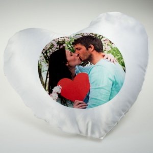 Herzkissen mit persönlichem Foto