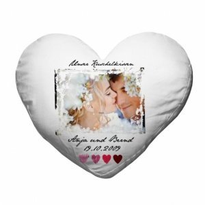 Herzkissen selbst gestalten *Romantic Mo