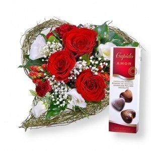 Herzklopfen und Pralinen-Herzen