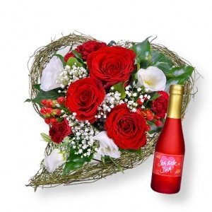 Herzklopfen und Secco Ich liebe Dich!